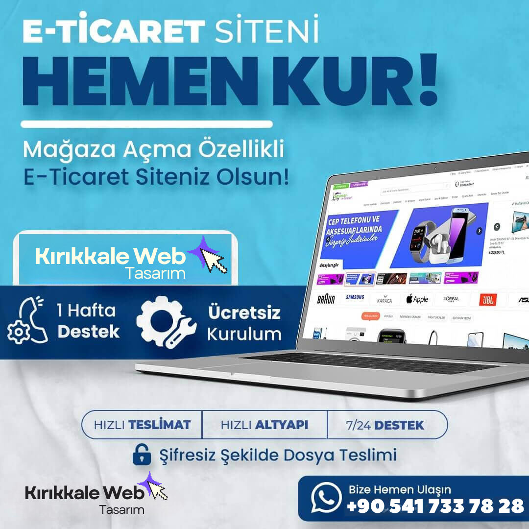 E-Ticaret Yazılımı v5<br>(Mağaza Açma Özellikli c2c)